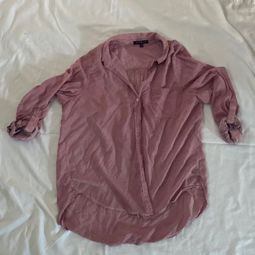 Utility pink long sleeve shirt